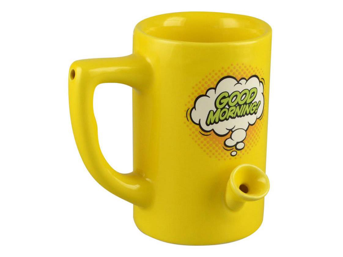 Wake Bake Coffee Co Ceramic Pipe Mug Good Morning Thc Toronto Hemp Company