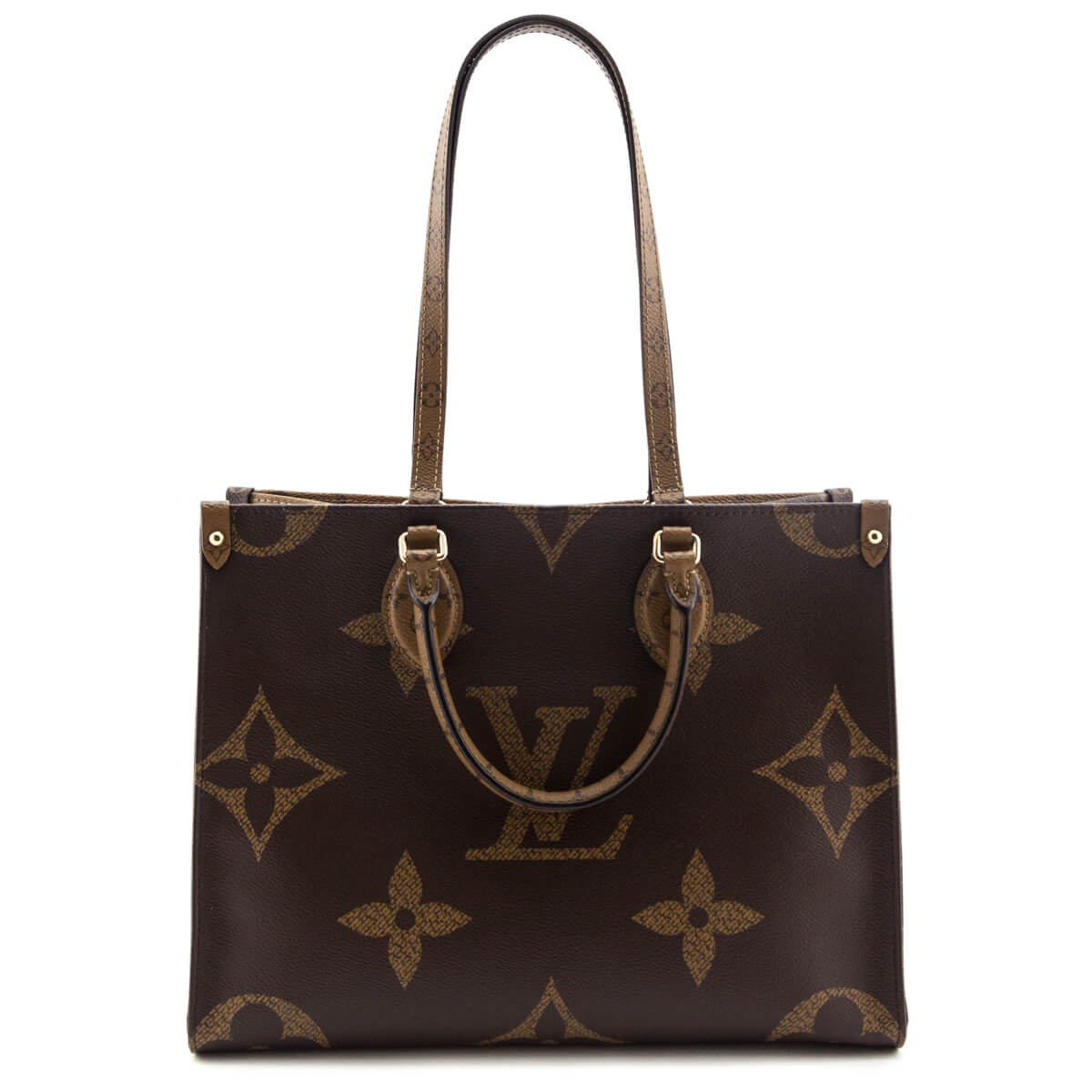 Louis Vuitton Brown Giant Monogram Onthego Tote Mm Shop Lv Canada