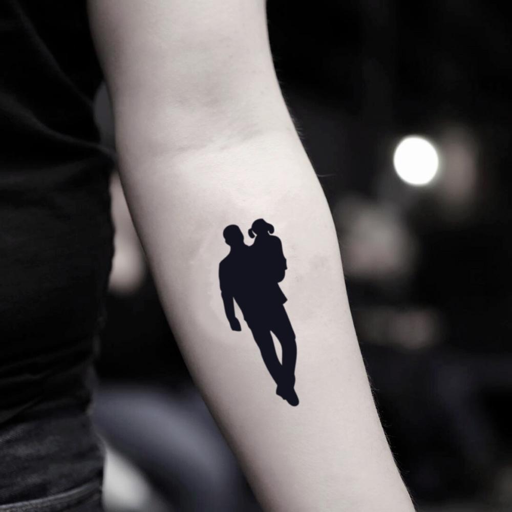 Father Daughter Temporary Tattoo Sticker Ohmytat