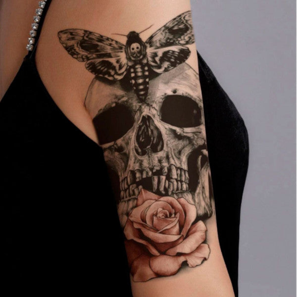 Tatouage Ephemere Homme Tete De Mort 3 Les Moins Cher De France Tatouage Fmr