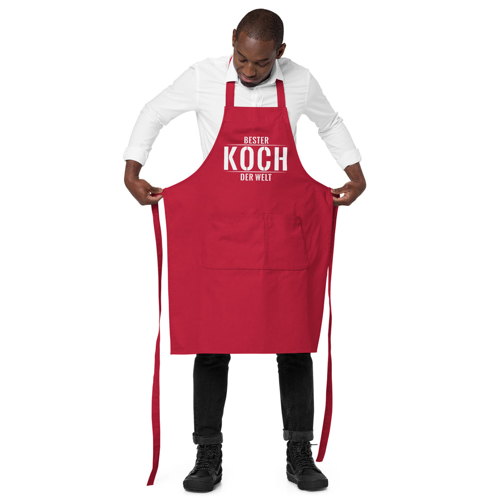 Bester Koch Der Welt Grossenverstellbare Kuchenschurze Aus Bio Baumwo Gastro Life 4 Shop Thomas Petrak