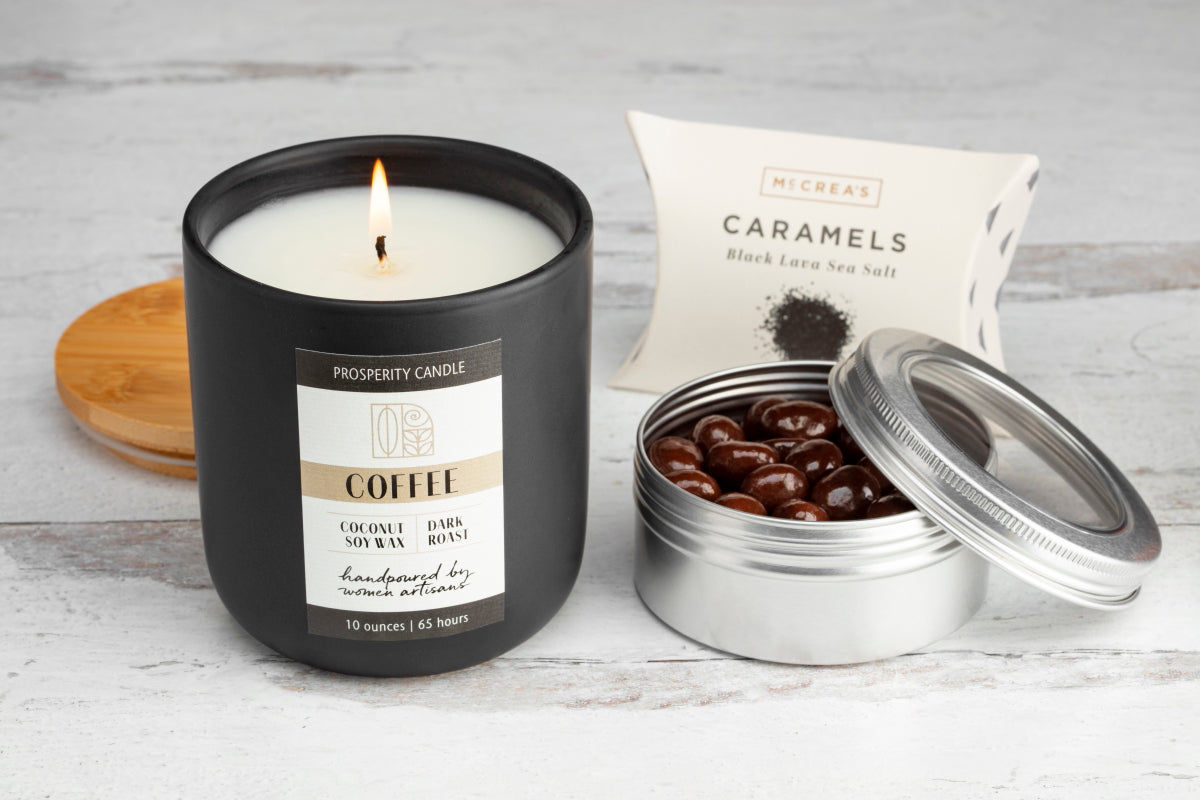 Coffee Lover Gift Set Coffee Lover Gifts With Candles Prosperity Candle