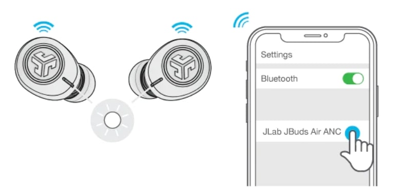 Select Device Name in your device's Bluetooth menu settings to connect.