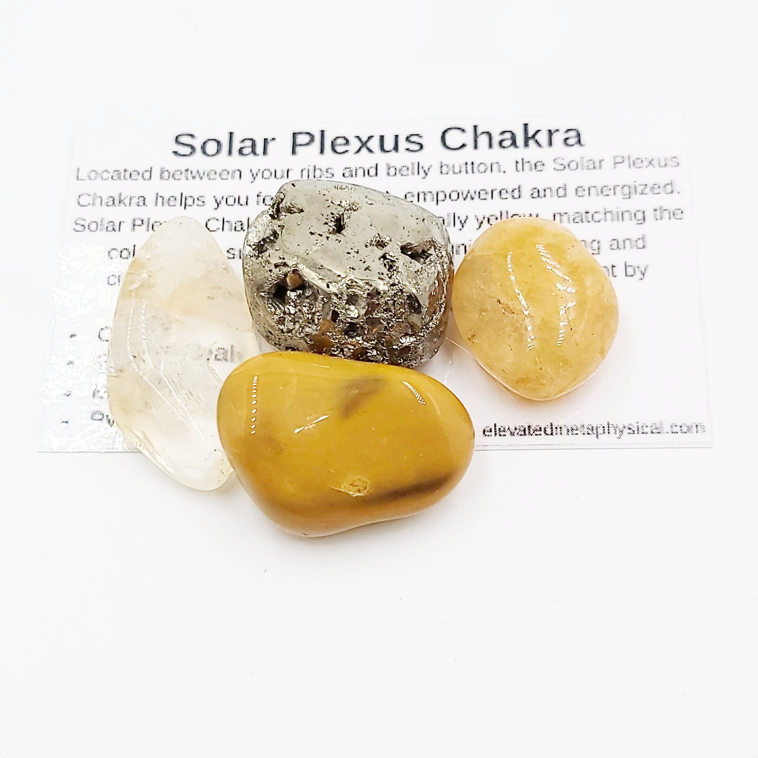 Solar Plexus Chakra Stone Set Elevated Metaphysical