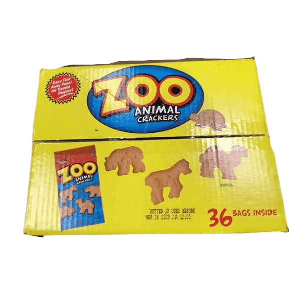 Austin Zoo Animal Crackers 2 Oz 36 Count 72 Oz Total Shelhealth