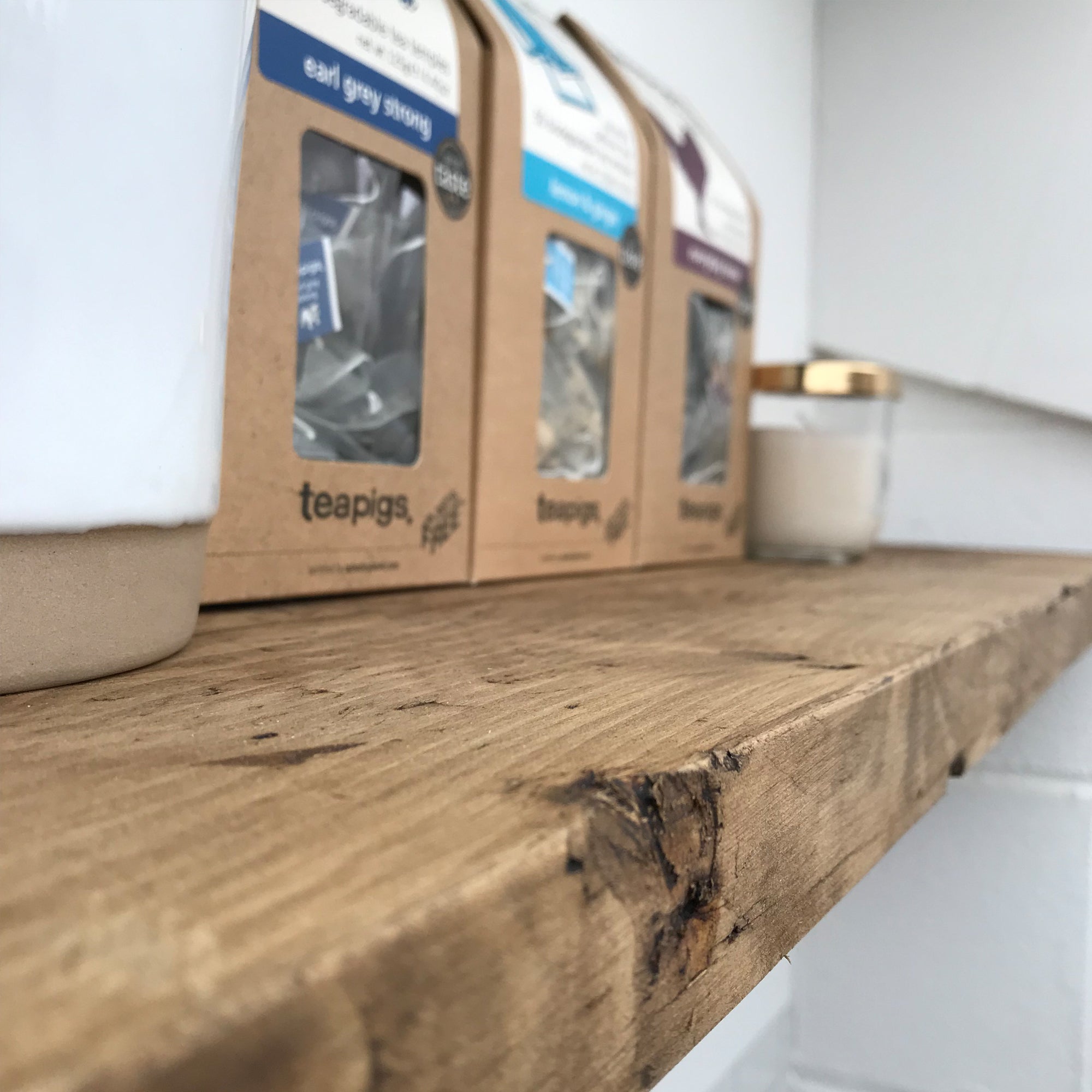 Wooden Shelves Industrial Wall Shelf With Metal Brackets Reclaimed Pine Rustic Kitchen Oak Solid Shelving Display Restaurant Cafe Made To Measure Shabby Bear Cottage
