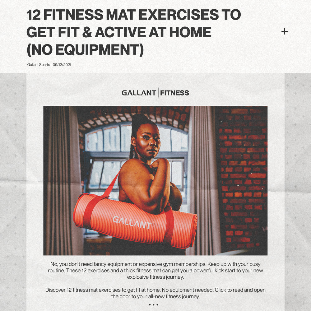 For Beginners 12 Fitness Mat Exercises To Get Fit Active At Home Gallant Sport