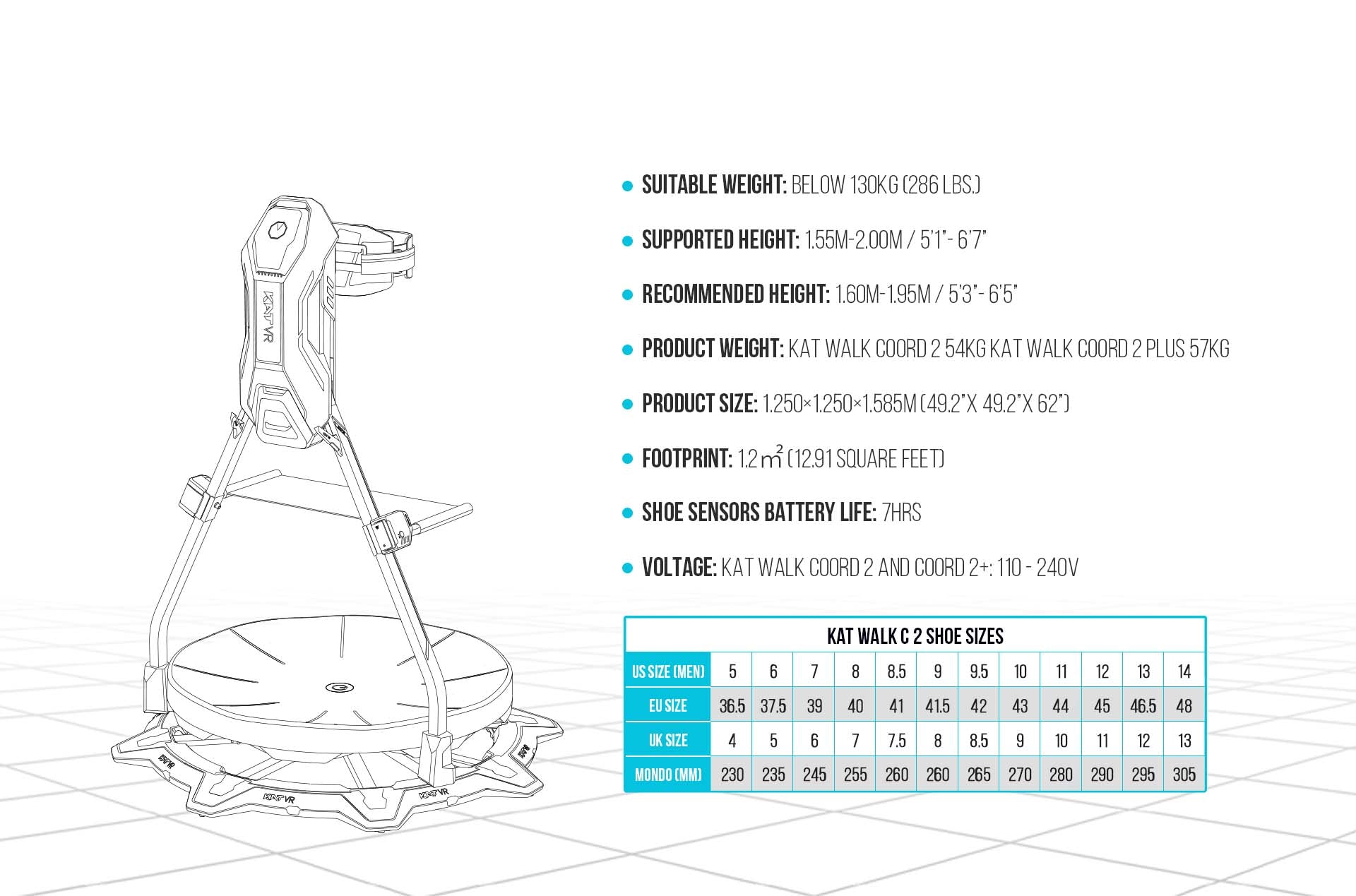 Kat Walk C 2 Second Generation Personal Vr Treadmill Katvr