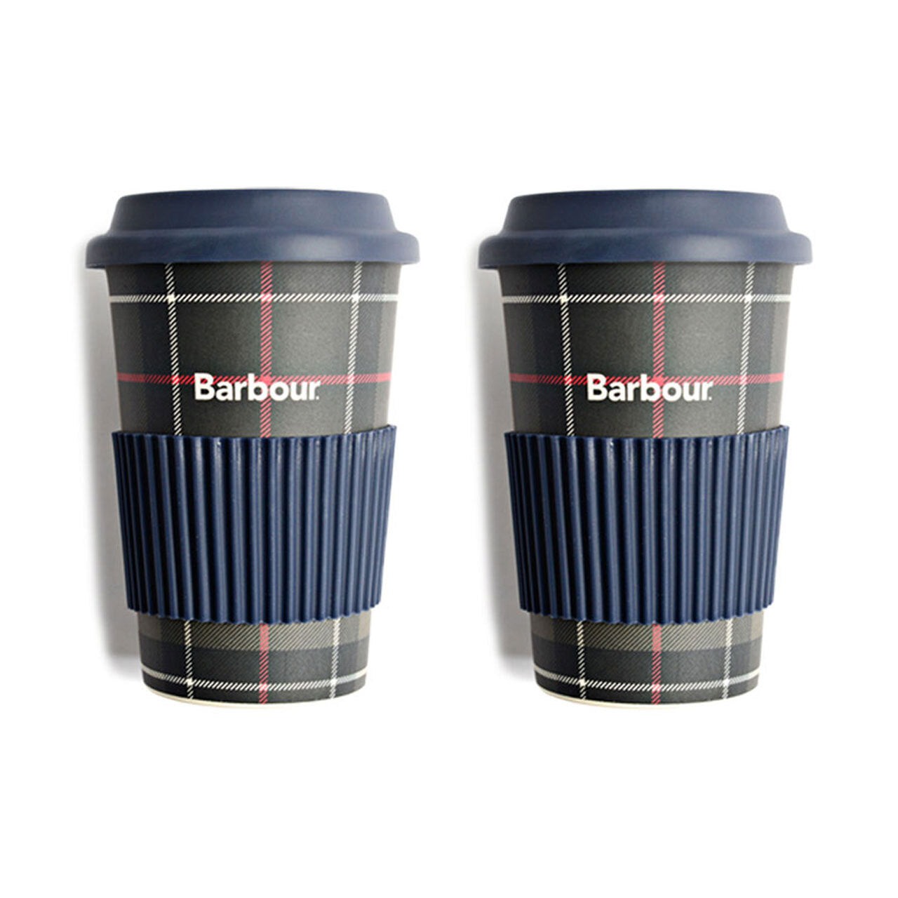 Barbour Tartan Travel Mug Set Uncrate