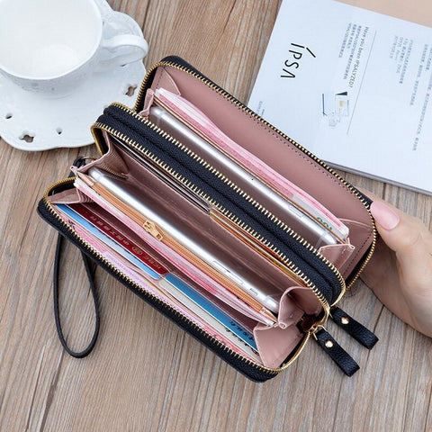 Portefeuille Pochette De Luxe En Cuir Pour Femme Sac De Jour