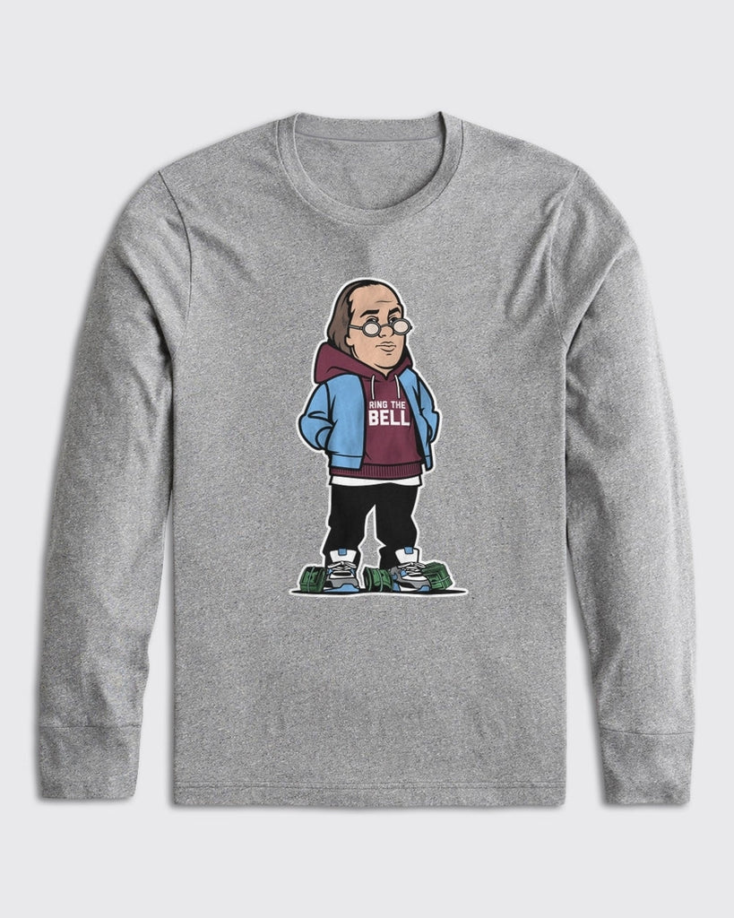 Ben Franklin Phillies Long Sleeve Philly Sports Shirts Philly Sports Shirts