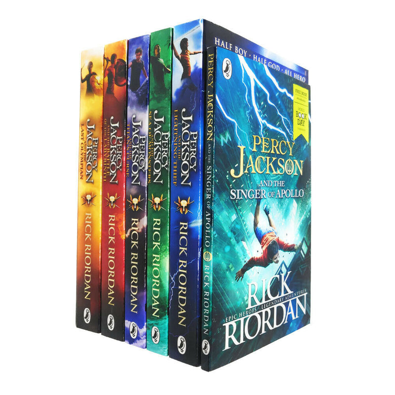 Percy Jackson 6 Books Collection Set With World Book Day Singer Of Apo Lowplex