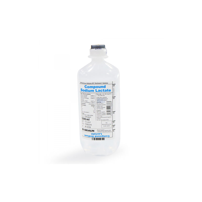 B Braun Iv Infusion Compound Sodium Lactate Hartmann S 500ml Singvet Animal Clinic