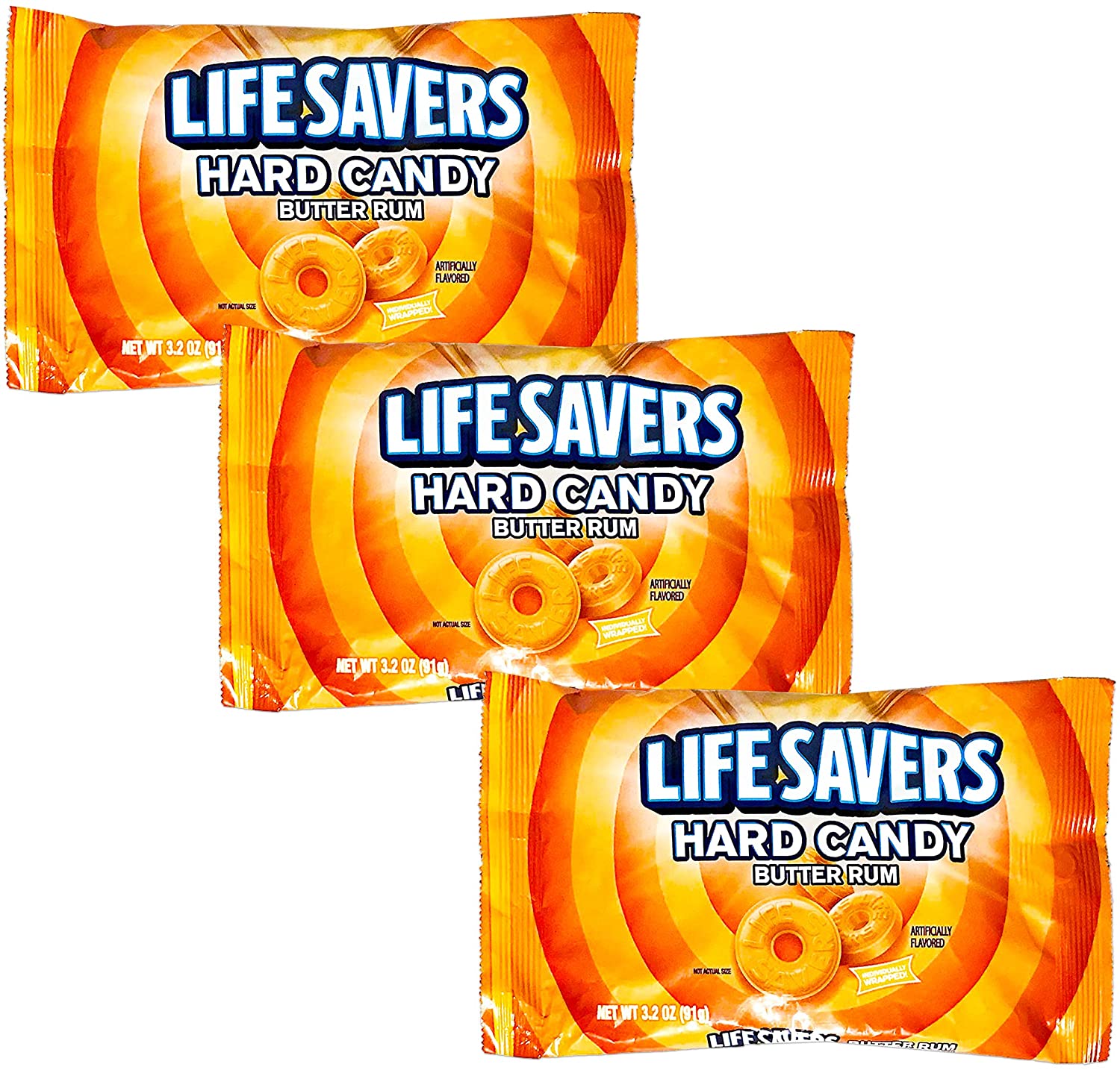 Lifesavers Hard Candy Butter Rum 3 2oz 3 Pack Arehandmade