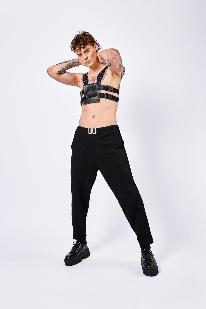 Nakt Black G 40 Harness Rave Outfit Nakt Studio