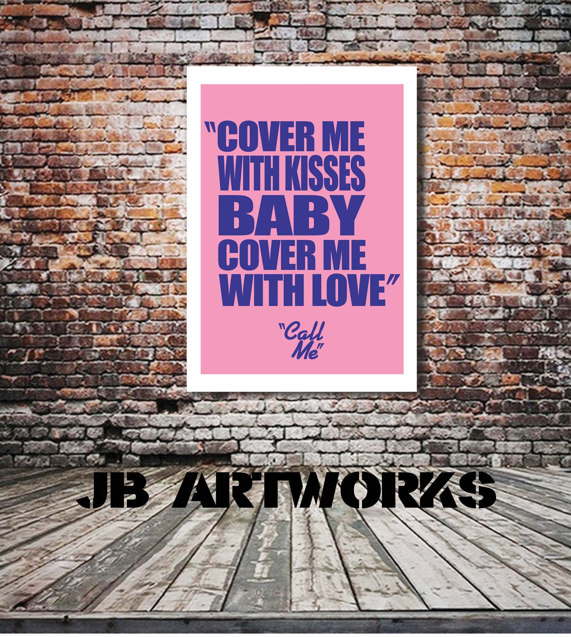 Blondie Call Me Lyrics Print Jbartworks