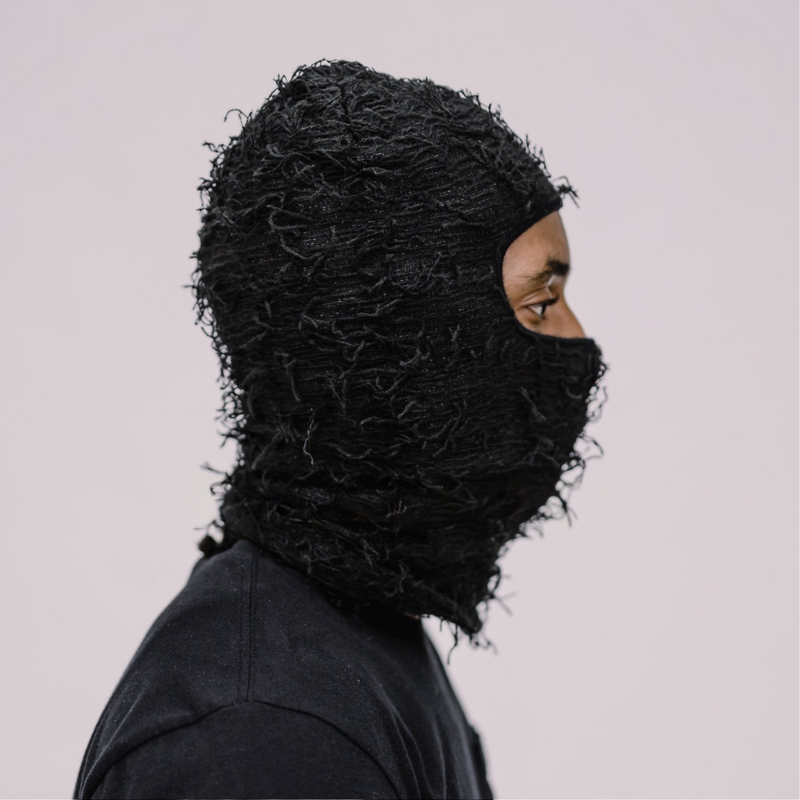 Distressed Knit Pooh Shiesty X Dababy Ski Mask Balaclava Core Essentials