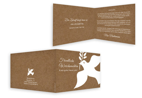 Weihnachtskarten Text Furs Business Wahrend Krisen Krieg Fur Frieden Kartendruckshop De