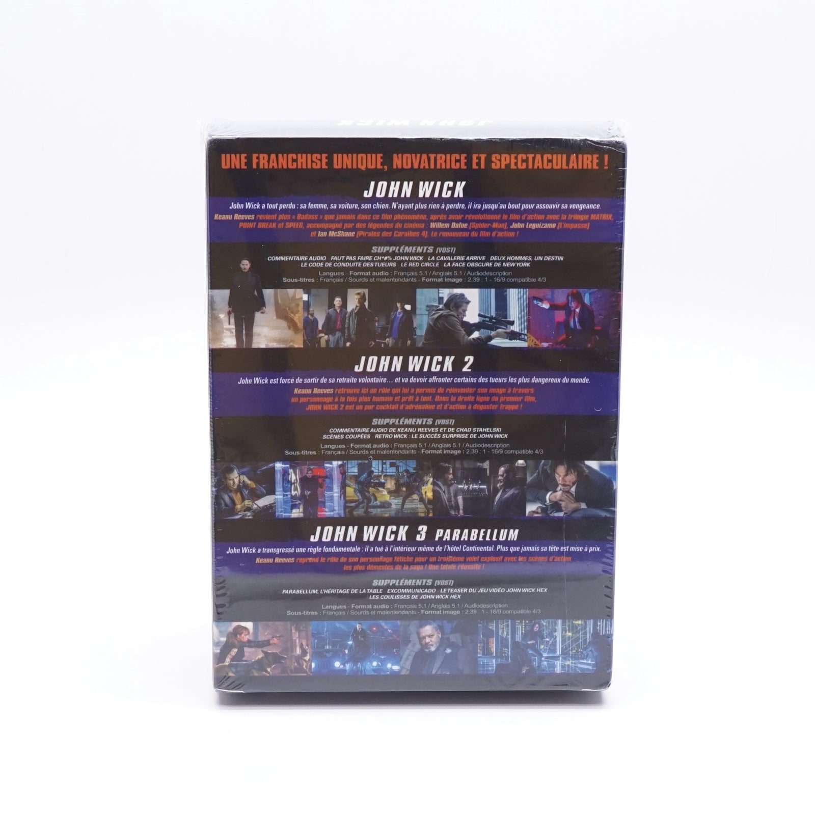 John Wick La Trilogie Dvd Box Set Unclaimed Baggage