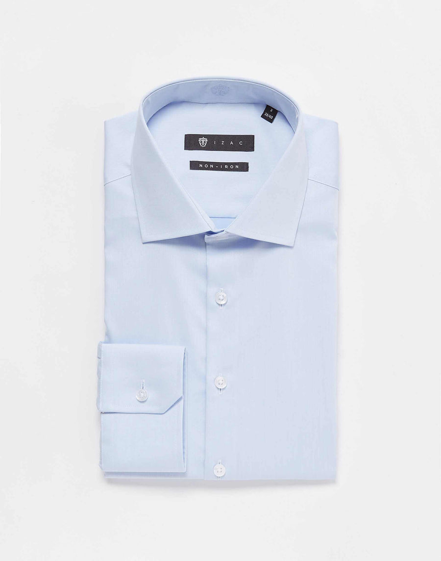 Chemise Sans Repassage Ciel
