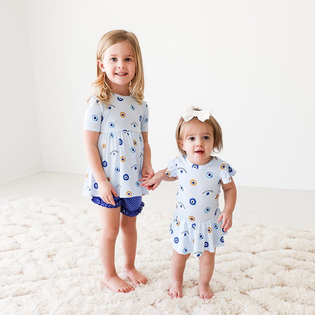 Peplum Shorts Evil Eye Nazar Peplum Shorts Set Poshpeanut Com