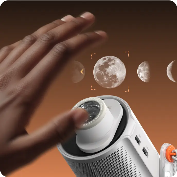 XGIMI Magnetic Creative Filter (3-Pack) for XGIMI MoGo 4 projectors - Switch Vibes with a Wave Wave your hand in any direction within 30cm of the lens to change up the projected content. XGIMI Magnetic Creative Filter (3-Pack) for XGIMI MoGo 4 projectors - Switch Vibes with a Wave Wave your hand in any direction within 30cm of the lens to change up the projected content.