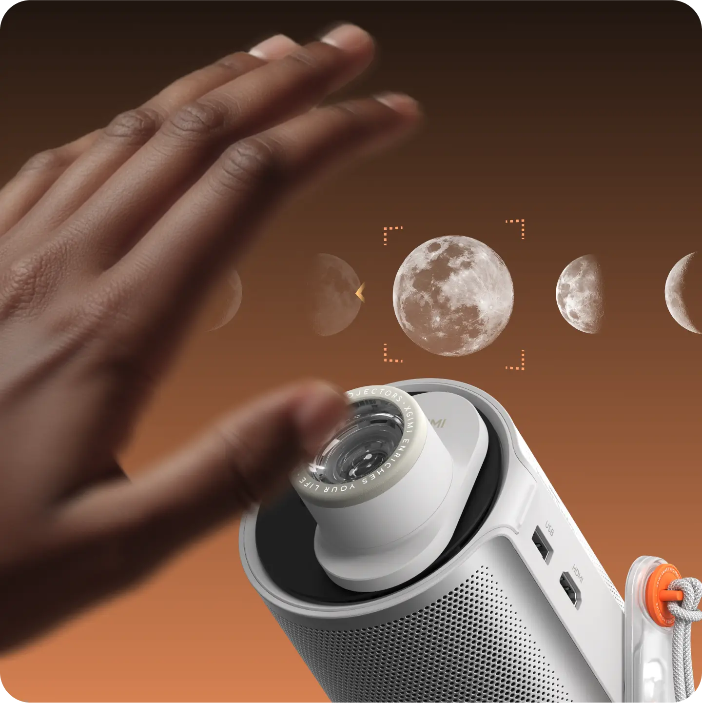 XGIMI Magnetic Creative Filter (3-Pack) for XGIMI MoGo 4 projectors - Switch Vibes with a Wave Wave your hand in any direction within 30cm of the lens to change up the projected content. XGIMI Magnetic Creative Filter (3-Pack) for XGIMI MoGo 4 projectors - Switch Vibes with a Wave Wave your hand in any direction within 30cm of the lens to change up the projected content.