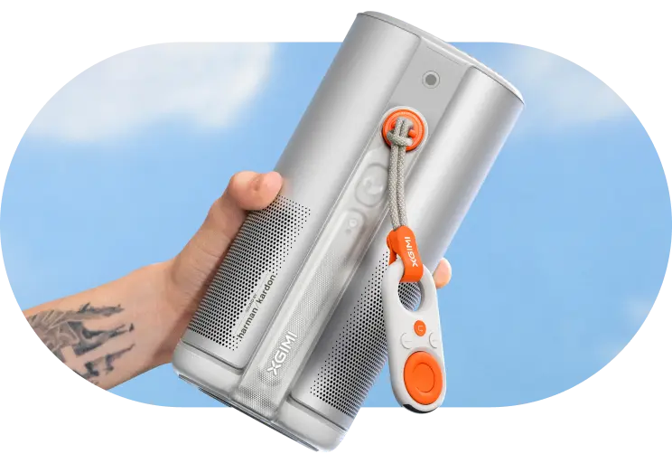 XGIMI MoGo 4 Smart 1080p Projector - Beautifully Designed - Coffee cup size, Mini Remote Control, Lens Protection