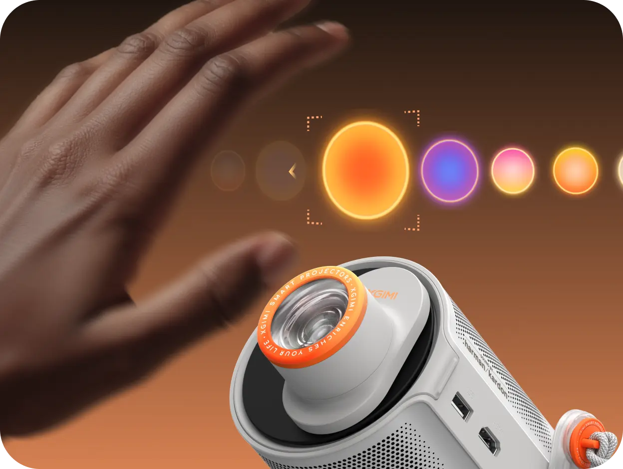 XGIMI MoGo 4 Smart 1080p Projector - Wave, Switch, WOW! Wave your hand within 30cm of the lens to change up the content—no remote required.