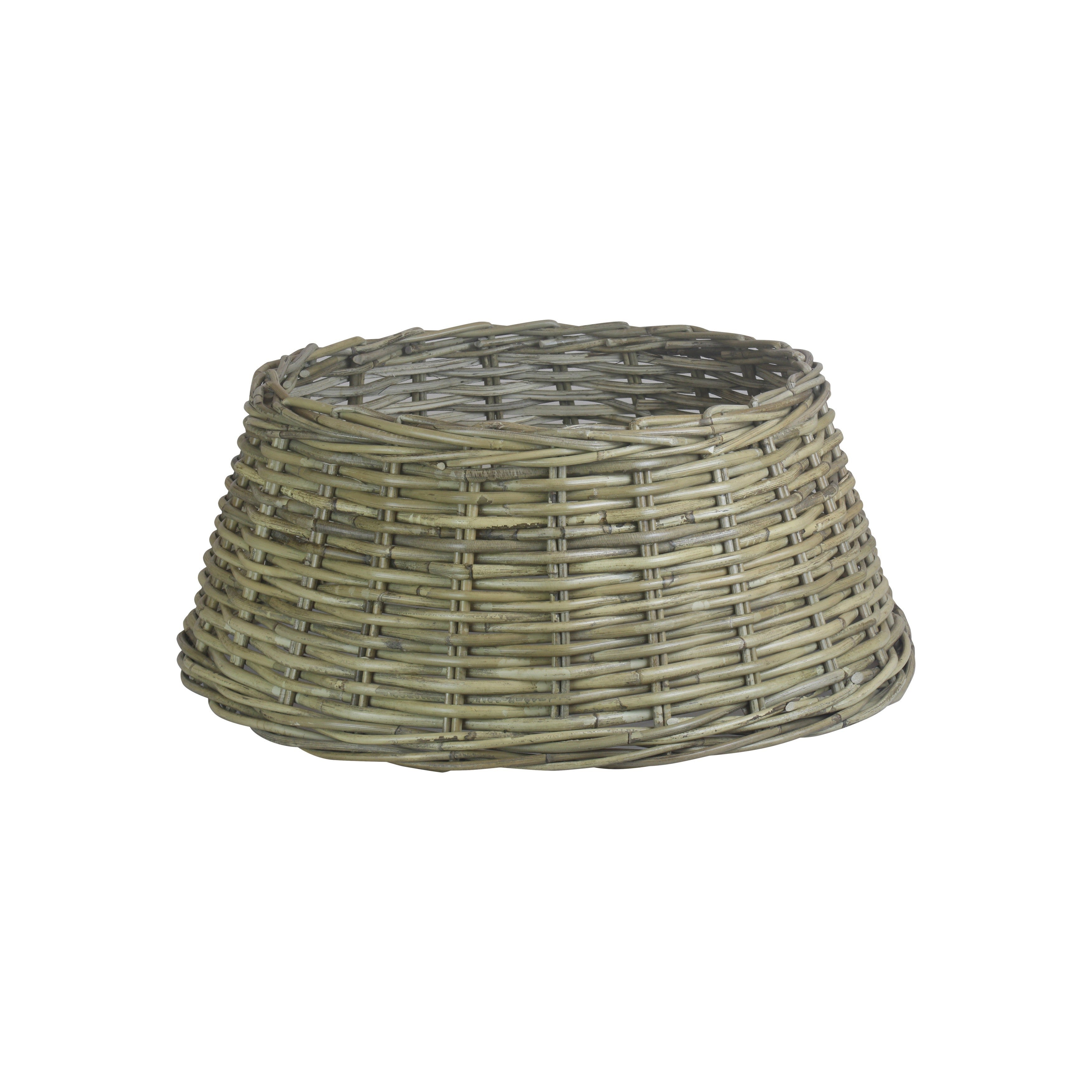 Grey Rattan Christmas Tree Skirt Surefire Wood Ni
