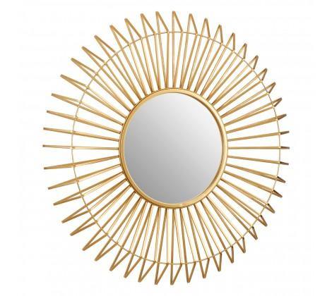 Round Wall Mirror With Gold Trim Modern Home Interiors