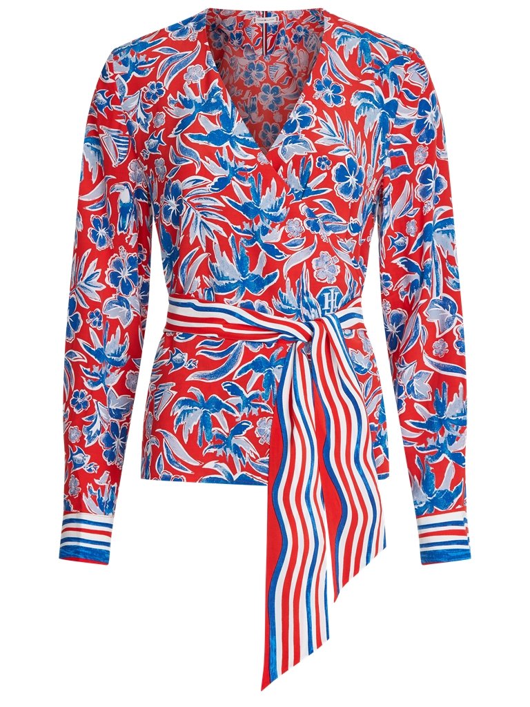 Camicia Donna Con Fiocco In Vita Tommy Hilfiger Francavilla Moda