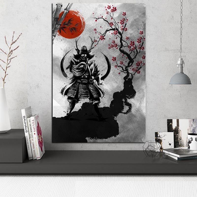 Japanese Wall Art Samurai Sakura Japan Avenue