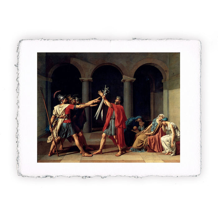 Stampa Di Jacques Louis David Il Giuramento Degli Orazi 1784 Pitteikon