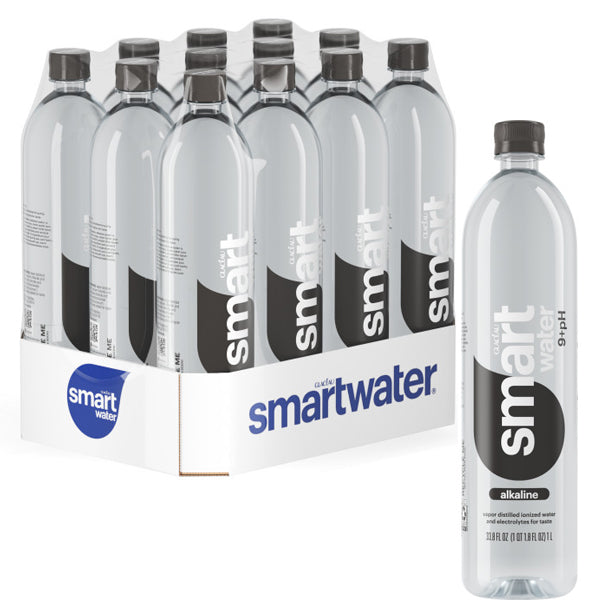 Smartwater Alkaline 1 L Bottles 12 Pack