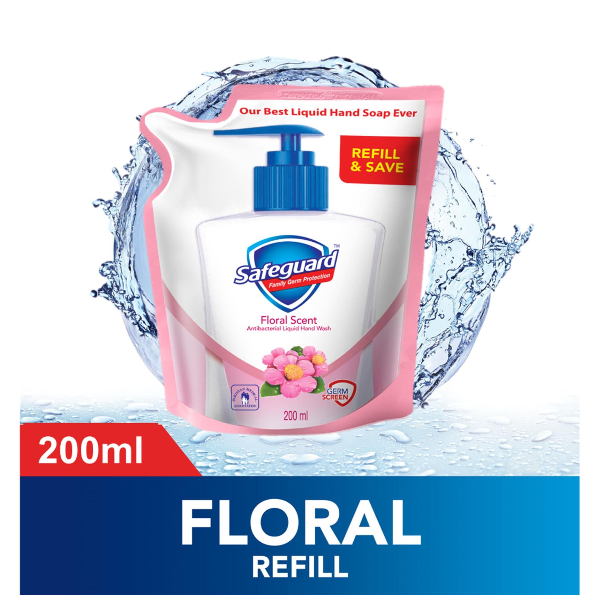 Safeguard Liquid Hand Soap Wash Floral Scent 200ml