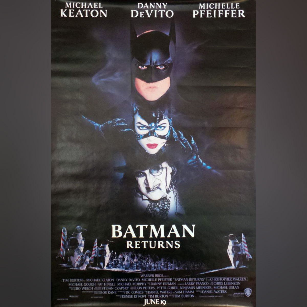 Batman Returns 1992 Original Movie Poster Vintage Film Poster At The Movies Posters