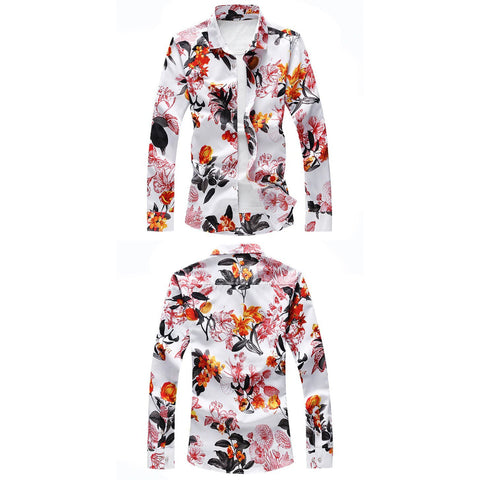 Chemise A Fleur Homme Luxe Flower Tendance
