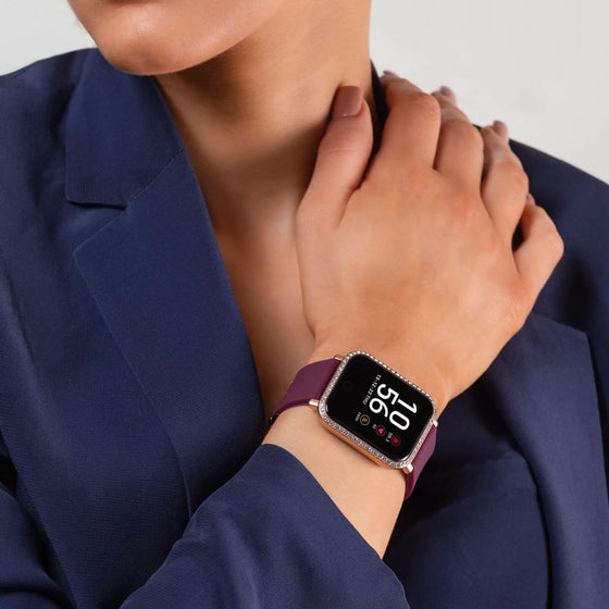 Reflex Active Square Smart Watch Burgundy Rose Gold