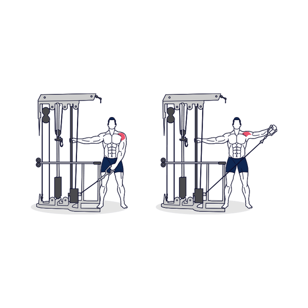 How To Do Cable One Arm Lateral Raise With Proper Technique Simply Fitness