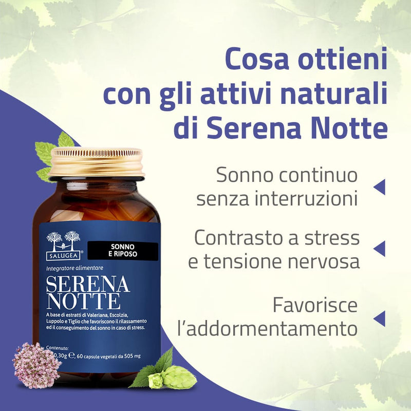 Serena Notte Integratore Per Dormire Bene Senza Melatonina