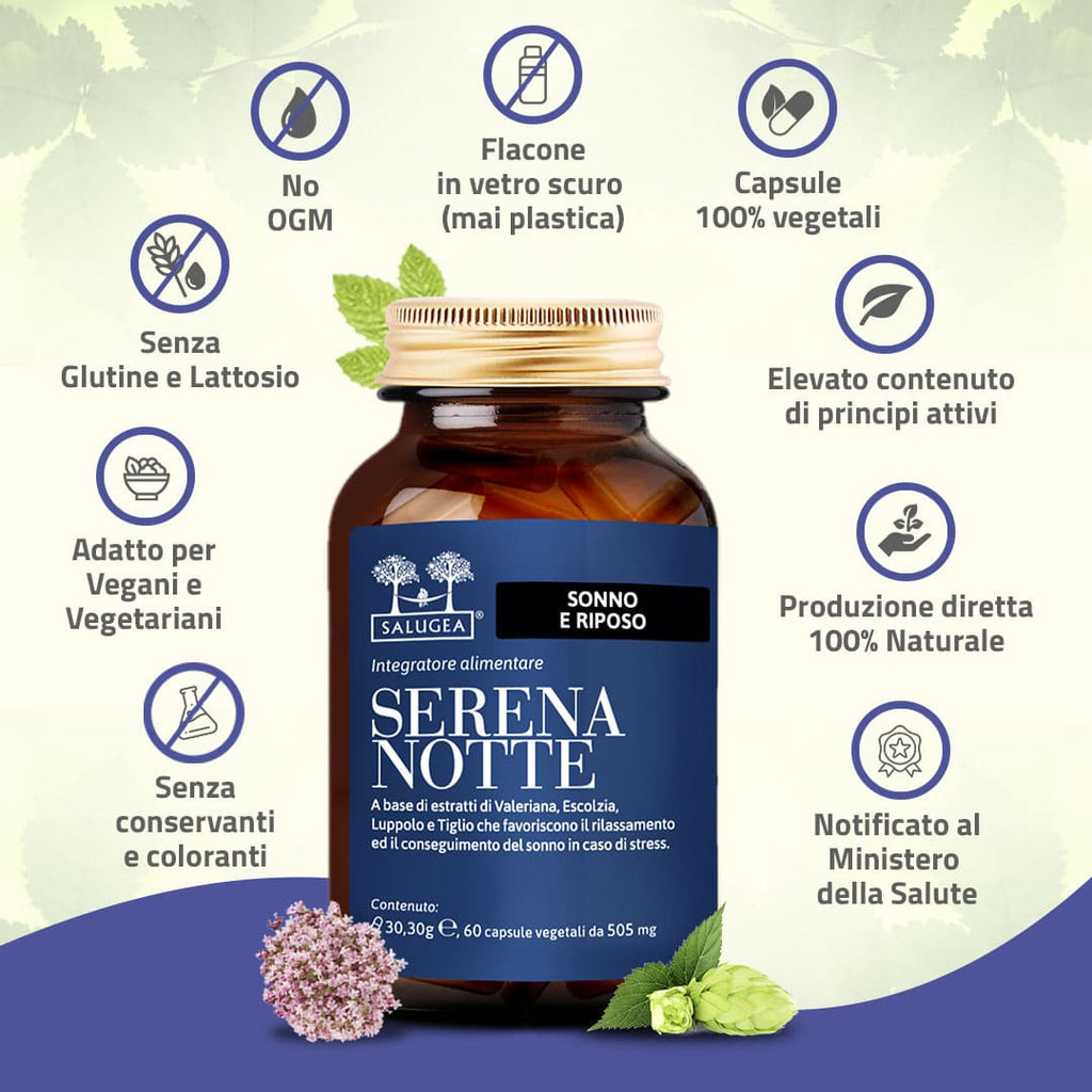 Serena Notte Integratore Per Dormire Bene Senza Melatonina