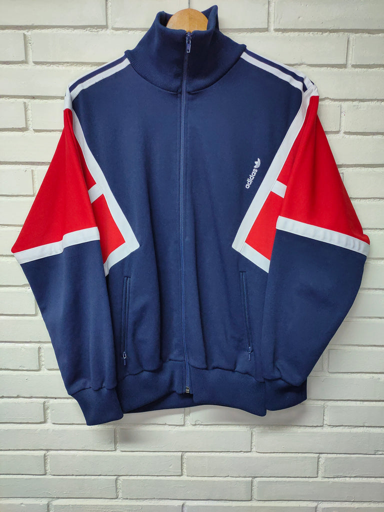 Chaqueta De Chandal Adidas Azul Y Rojo Talla L Lote751vintage