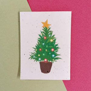 Christmas Tree Plantable Card Padg Made