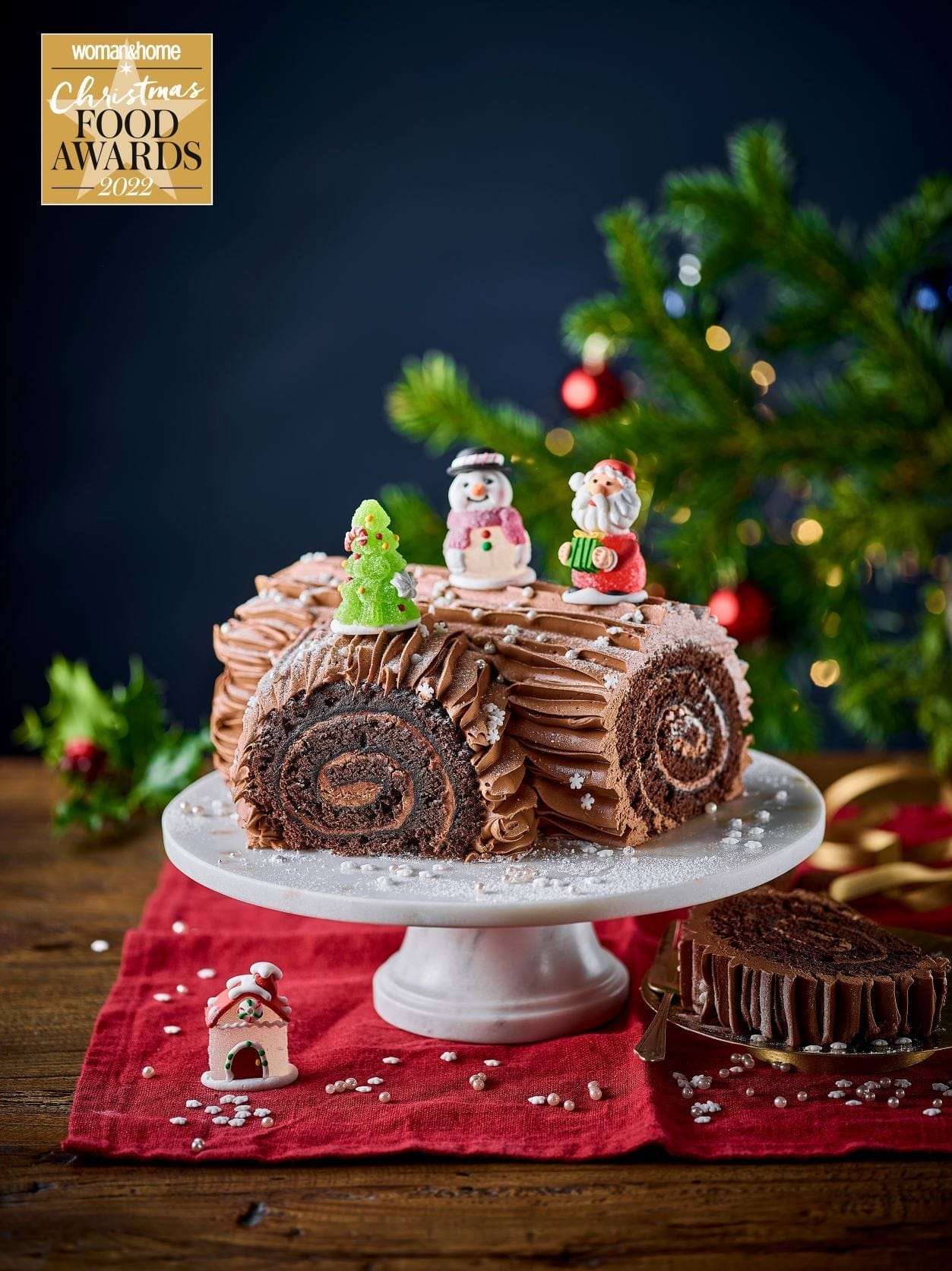 Traditional Christmas Yule Log Cake Patisserie Valerie