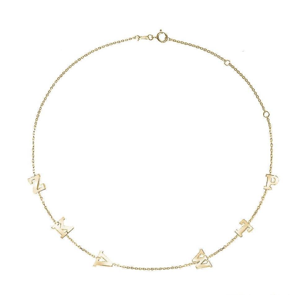 Necklace With Letters Mydiamond Ca