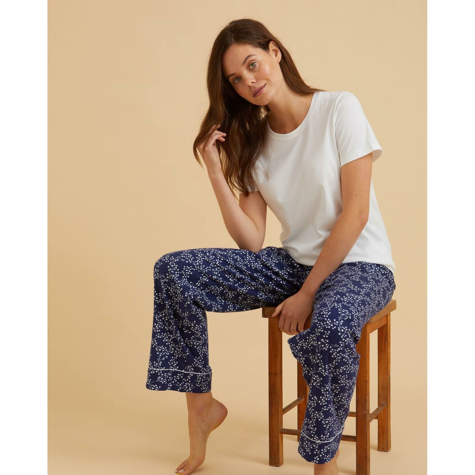 Women S Brushed Cotton Pyjama Bottoms The Andover Shop