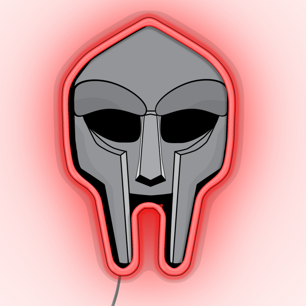 Buy Mf Doom Mask Led Neon Sign Wall Art Acrylic Neon Lights