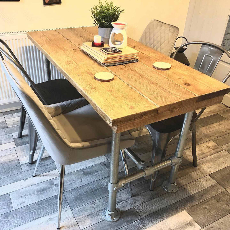3 Planks 2 4 Seater Rustic Dining Table Marsh Mill Interiors