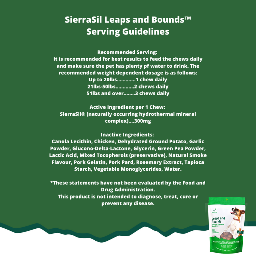 Sierrasil Leaps Bounds Soft Chews For Dogs Natural Focus Health